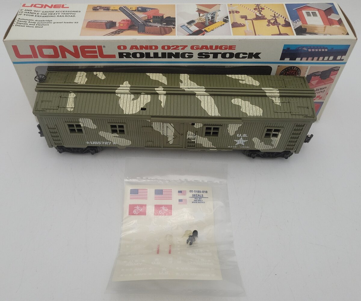 Lionel 6-5727 O Gauge US Marines Bunk Car EX/Box