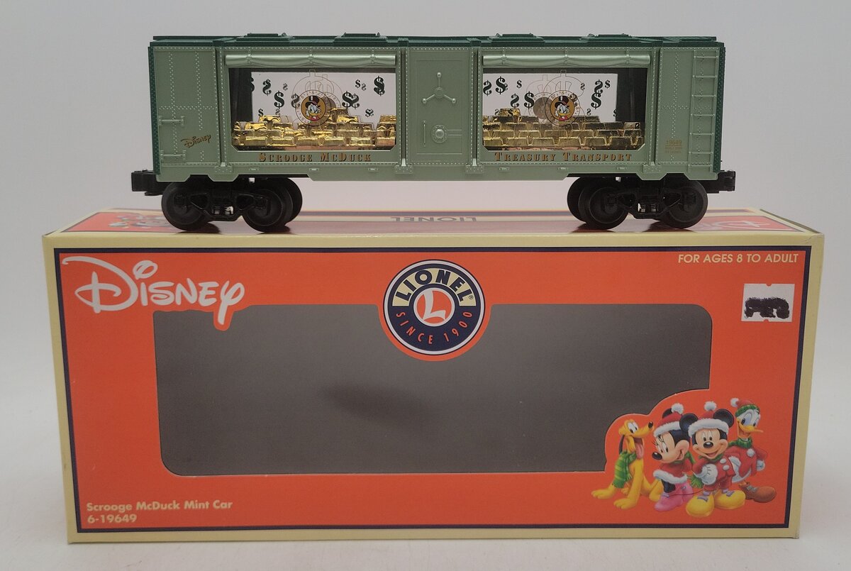Lionel 6-19649 O Gauge Disney Scrooge McDuck Mint Car LN/Box