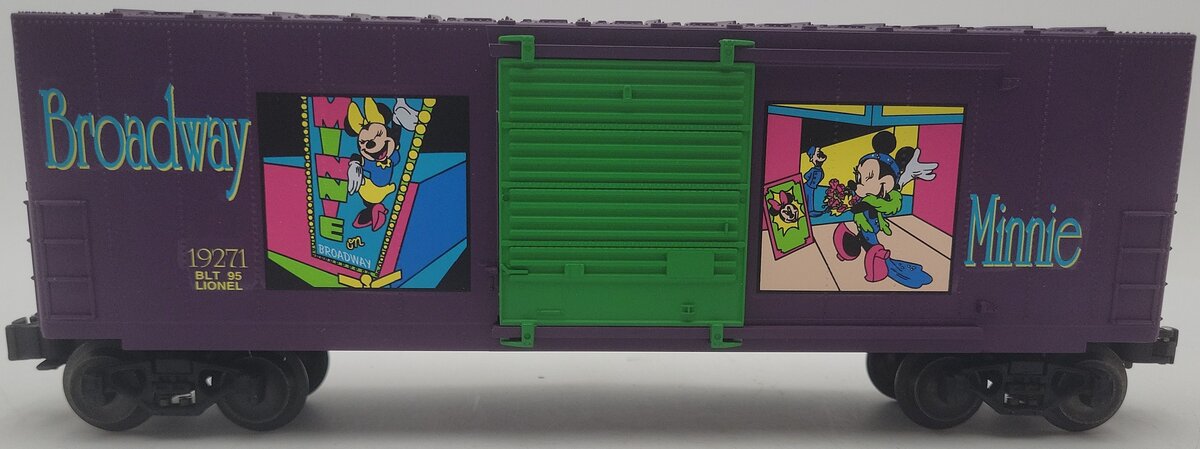 Lionel 6-19271 O Gauge Disney Broadway Minnie Mouse Hi-Cube Boxcar EX/Box
