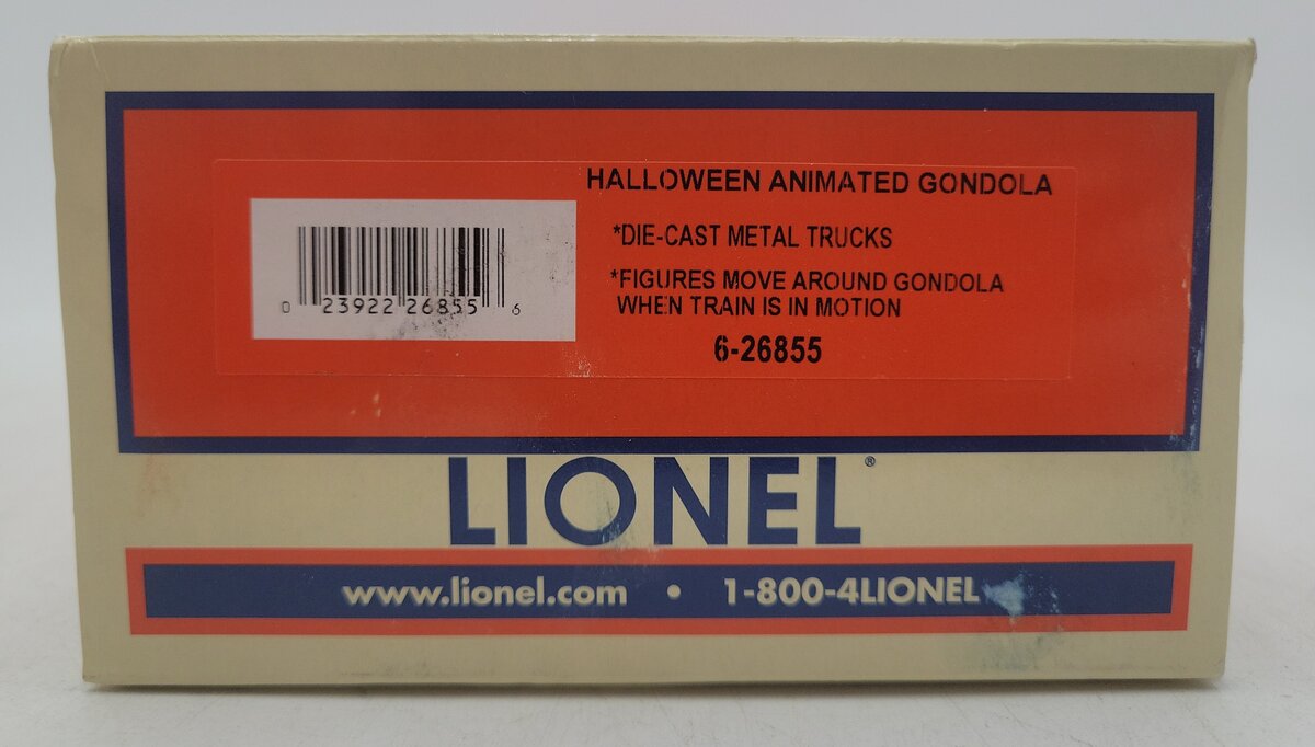 Lionel 6-26855 O Gauge Operating Halloween Animated Gondola LN/Box