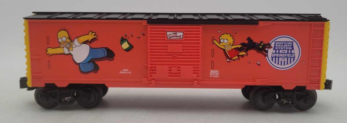 Lionel 6-36291 O Gauge The Simpsons Boxcar EX/Box