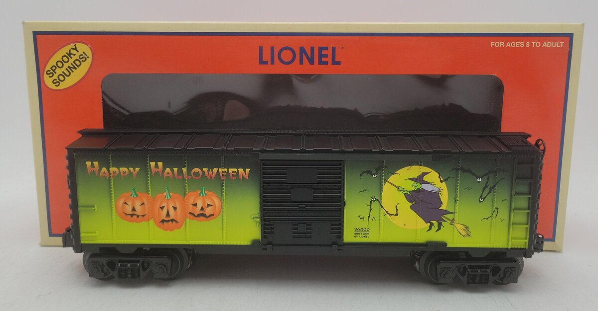 Lionel 6-26836 O Gauge Halloween Boxcar with Spooky Sounds LN/Box