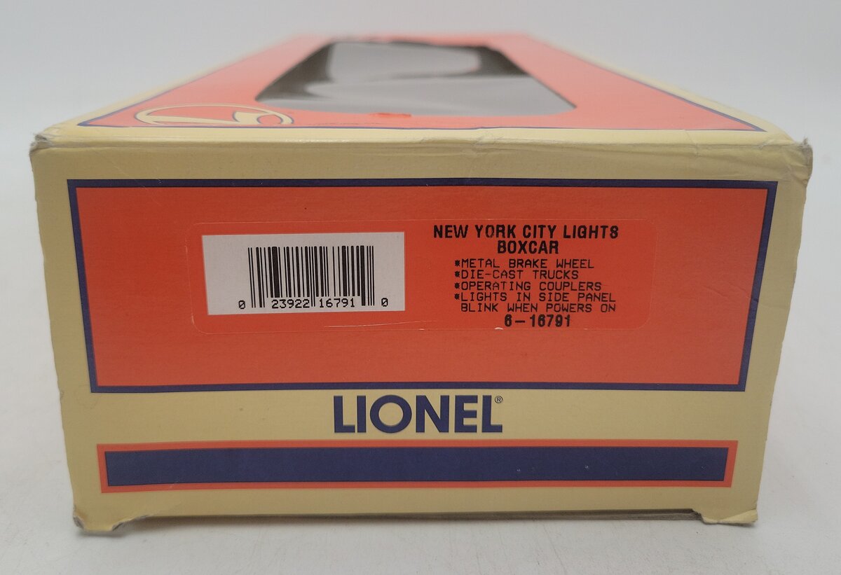Lionel 6-16791 O Gauge New York City Lights Boxcar EX/Box
