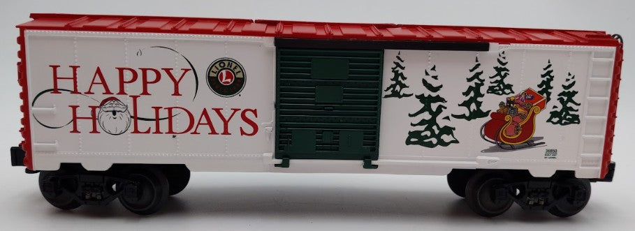 Lionel 6-36850 O Gauge Santa & Snowman Operating Boxcar EX/Box