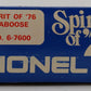 Lionel 6-7600 O Gauge Spirit of 76 N5C Porthole Lighted Caboose #7600 LN/Box