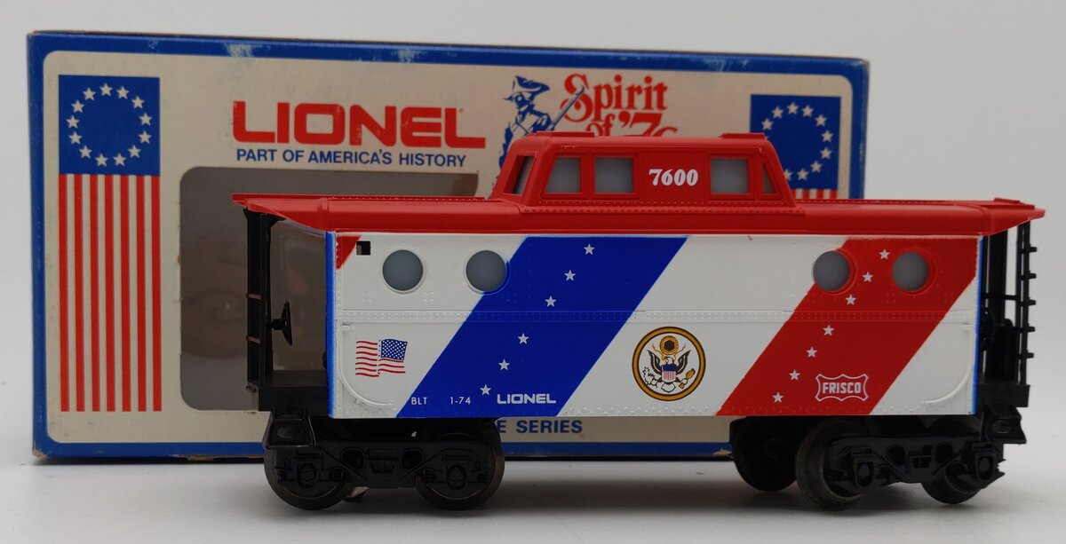 Lionel 6-7600 O Gauge Spirit of 76 N5C Porthole Lighted Caboose #7600 LN/Box