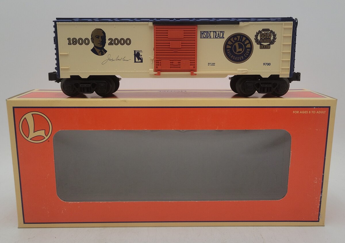 Lionel 6-19991 O Gauge LRRC 2000 Gold Member Box Car #9700 LN/Box