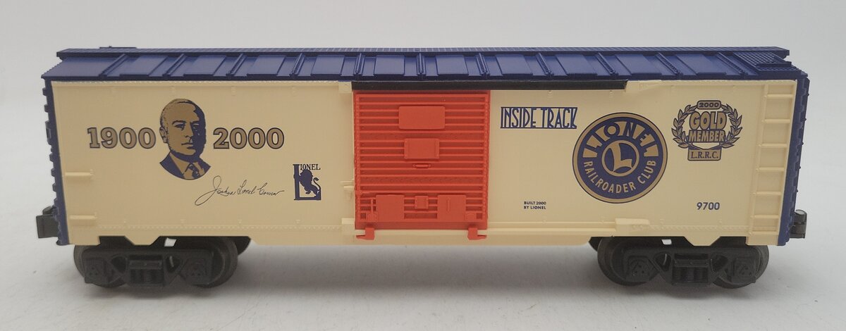 Lionel 6-19991 O Gauge LRRC 2000 Gold Member Box Car #9700 LN/Box