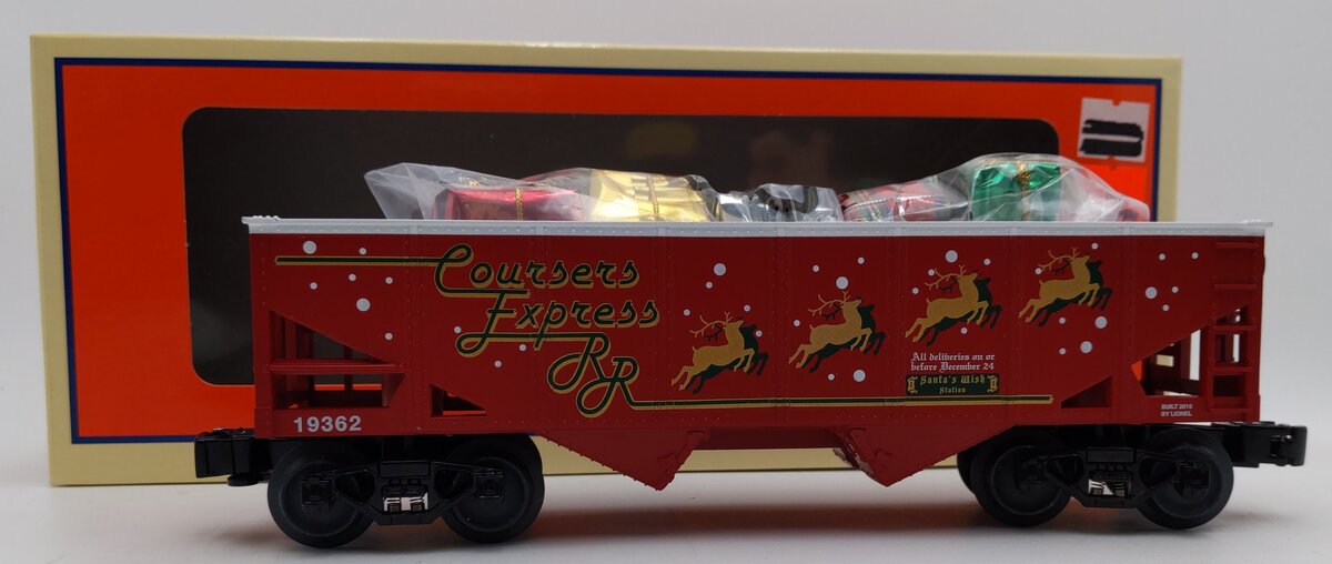 Lionel 6-19362 O Coursers Express Christmas Gifts Hopper #19362 LN/Box
