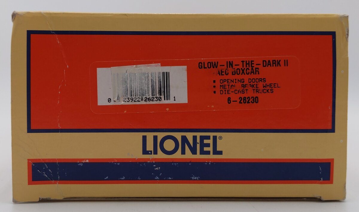 Lionel 6-26230 O Gauge AEC Blue Radioactive Glow in the Dark Boxcar LN/Box