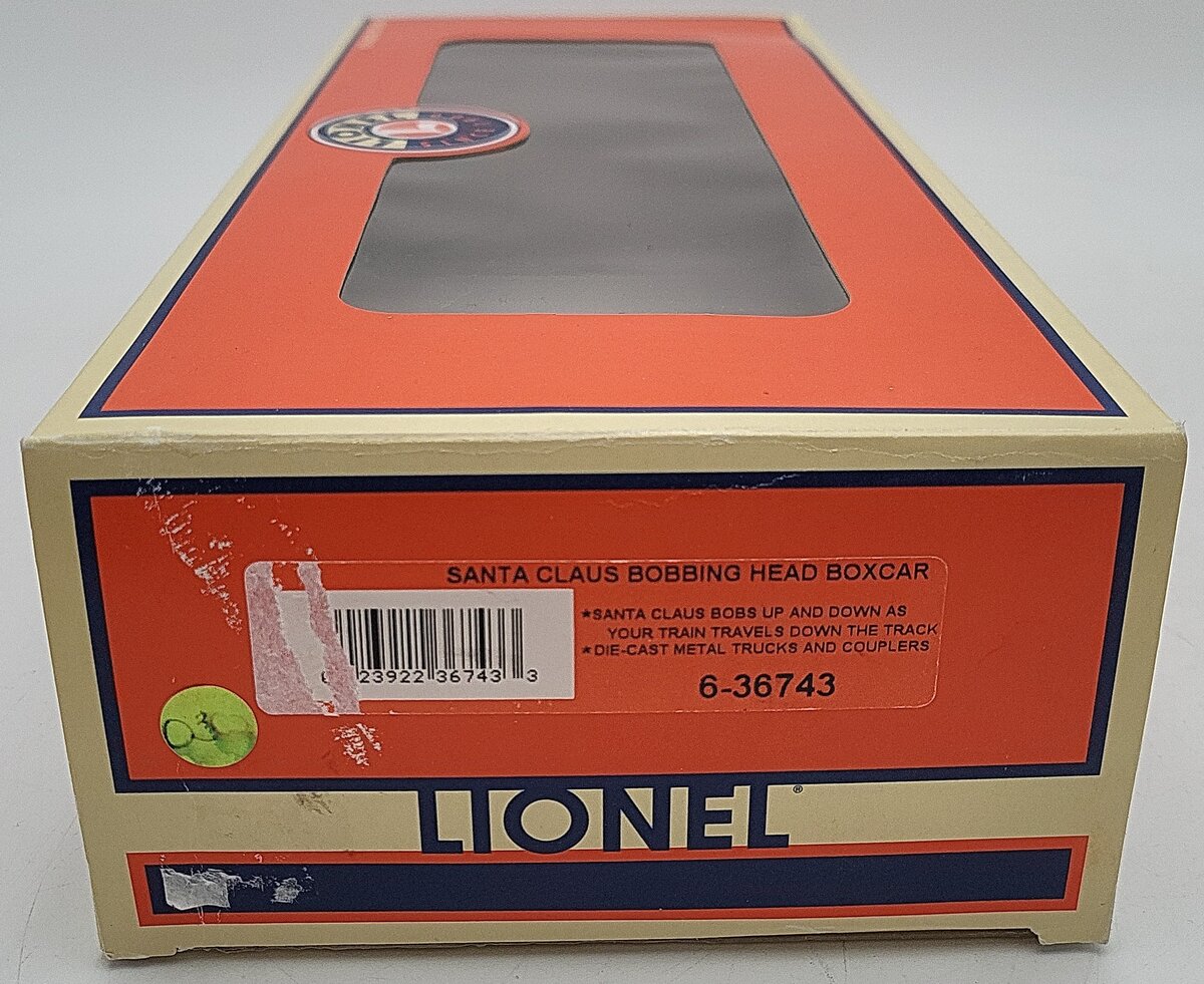 Lionel 6-36743 Bobbing Santa Operating Boxcar EX/Box