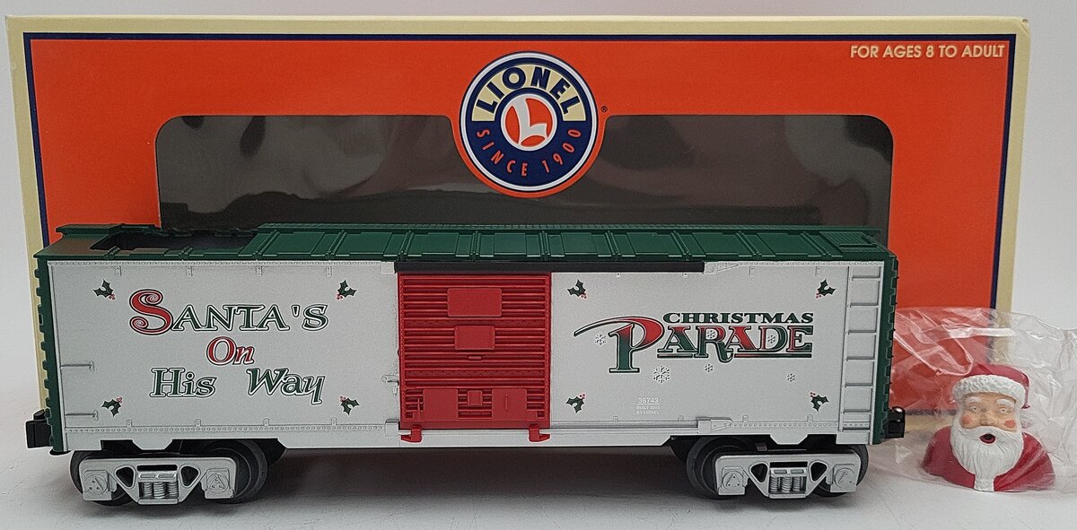 Lionel 6-36743 Bobbing Santa Operating Boxcar EX/Box