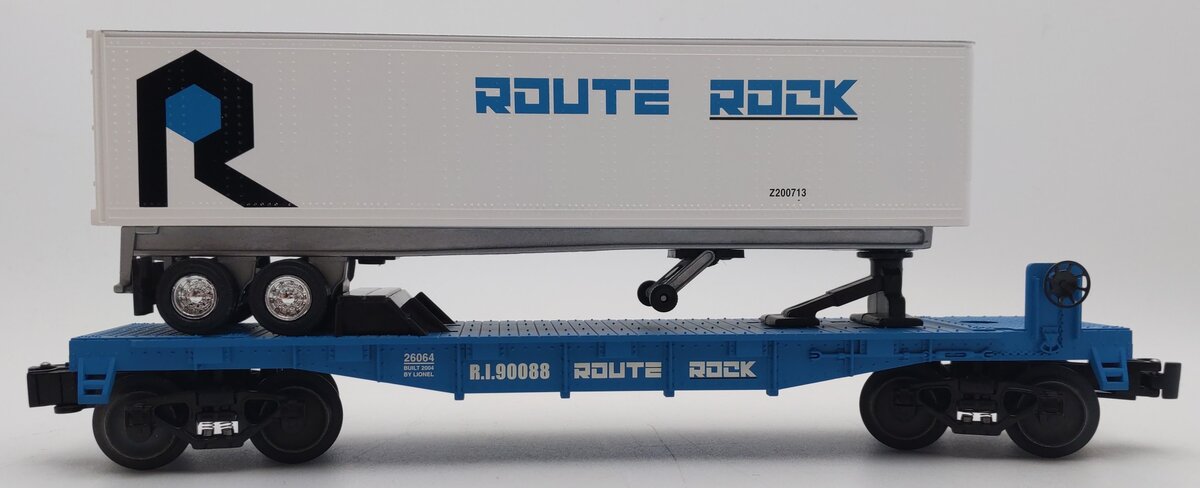 Lionel 6-26064 Rock Island Flatcar with Trailer #90088 LN/Box