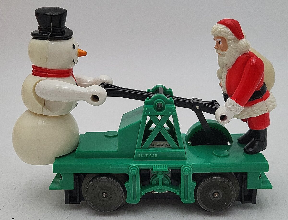 Lionel 6-18422 O Gauge Christmas Santa & Snowman Handcar EX/Box