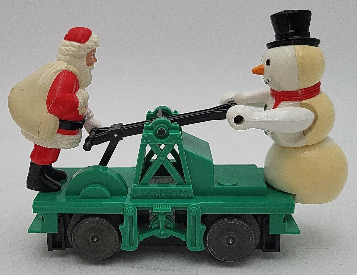 Lionel 6-18422 O Gauge Christmas Santa & Snowman Handcar EX/Box
