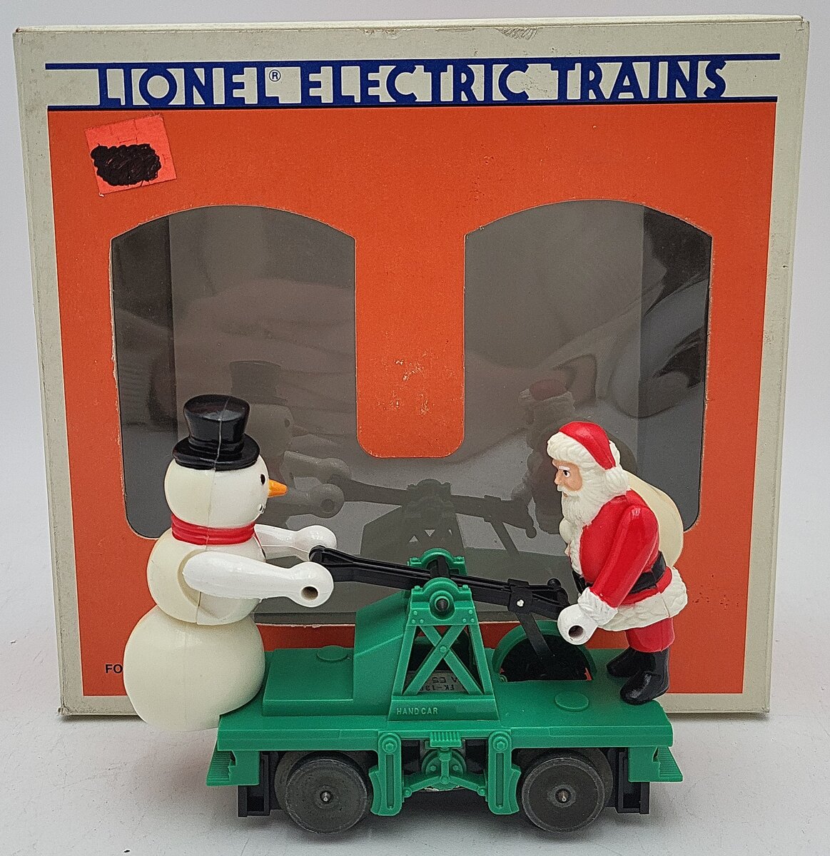 Lionel 6-18422 O Gauge Christmas Santa & Snowman Handcar EX/Box