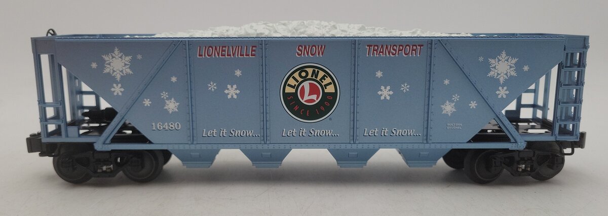 Lionel 6-16480 O Gauge Lionelville Snow Transport Quad Hopper LN/Box