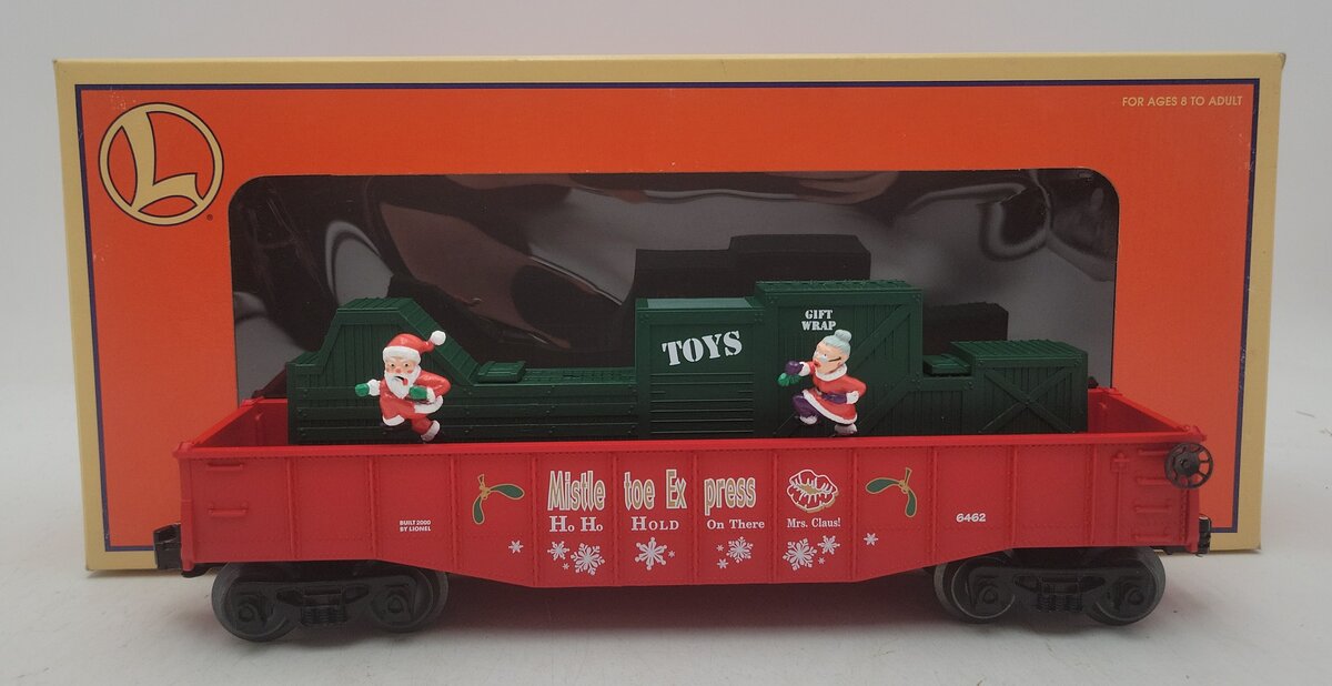 Lionel 6-26737 O Gauge Operating Chasing Santa Gondola EX/Box