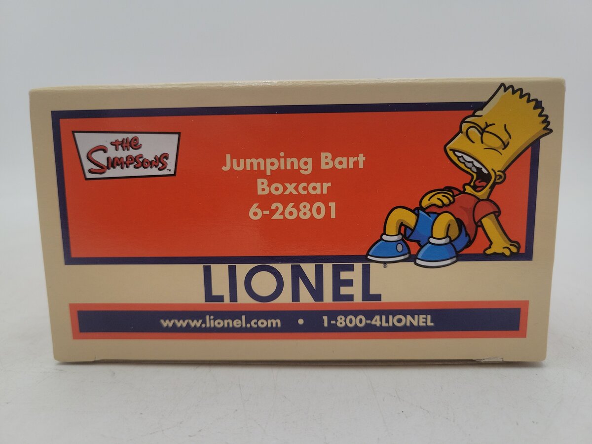 Lionel 6-26801 O Gauge Bart Simpson Operating Jumping Boxcar LN/Box