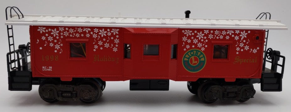 Lionel 6-19750 1998 Holiday Music Bay Window Caboose VG/Box