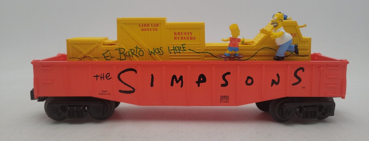 Lionel 6-26802 O Gauge Simpsons Animated Gondola LN/Box