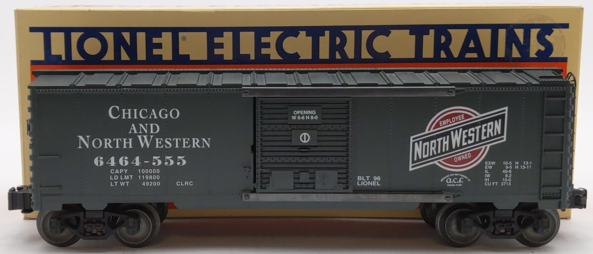 Lionel 6-52081 O Gauge Chicago & North Western C&NW Boxcar #6464-555 EX/Box