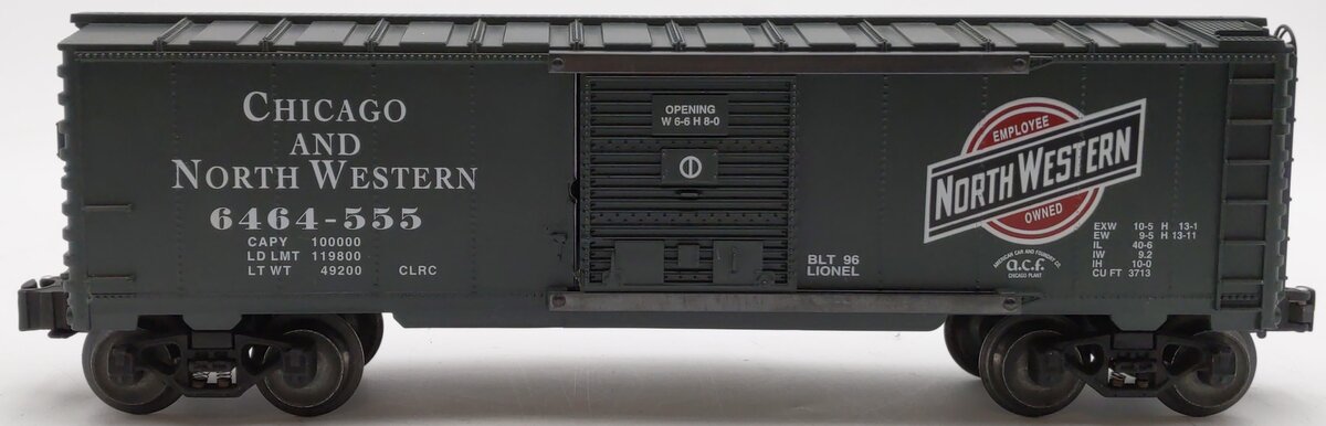 Lionel 6-52081 O Gauge Chicago & North Western C&NW Boxcar #6464-555 EX/Box