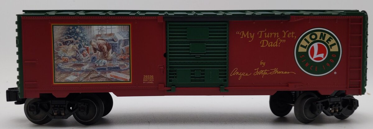 Lionel 6-39336 O Gauge "My Turn Yet Dad" 2010 Angela Thomas Boxcar LN/Box