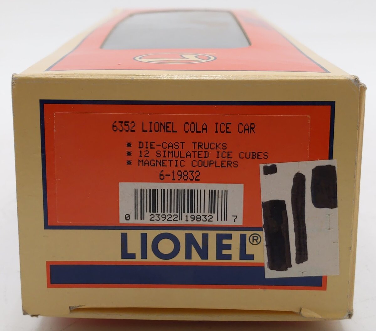 Lionel 6-19832 O Gauge Lionel Cola Ice Car #6352 LN/Box