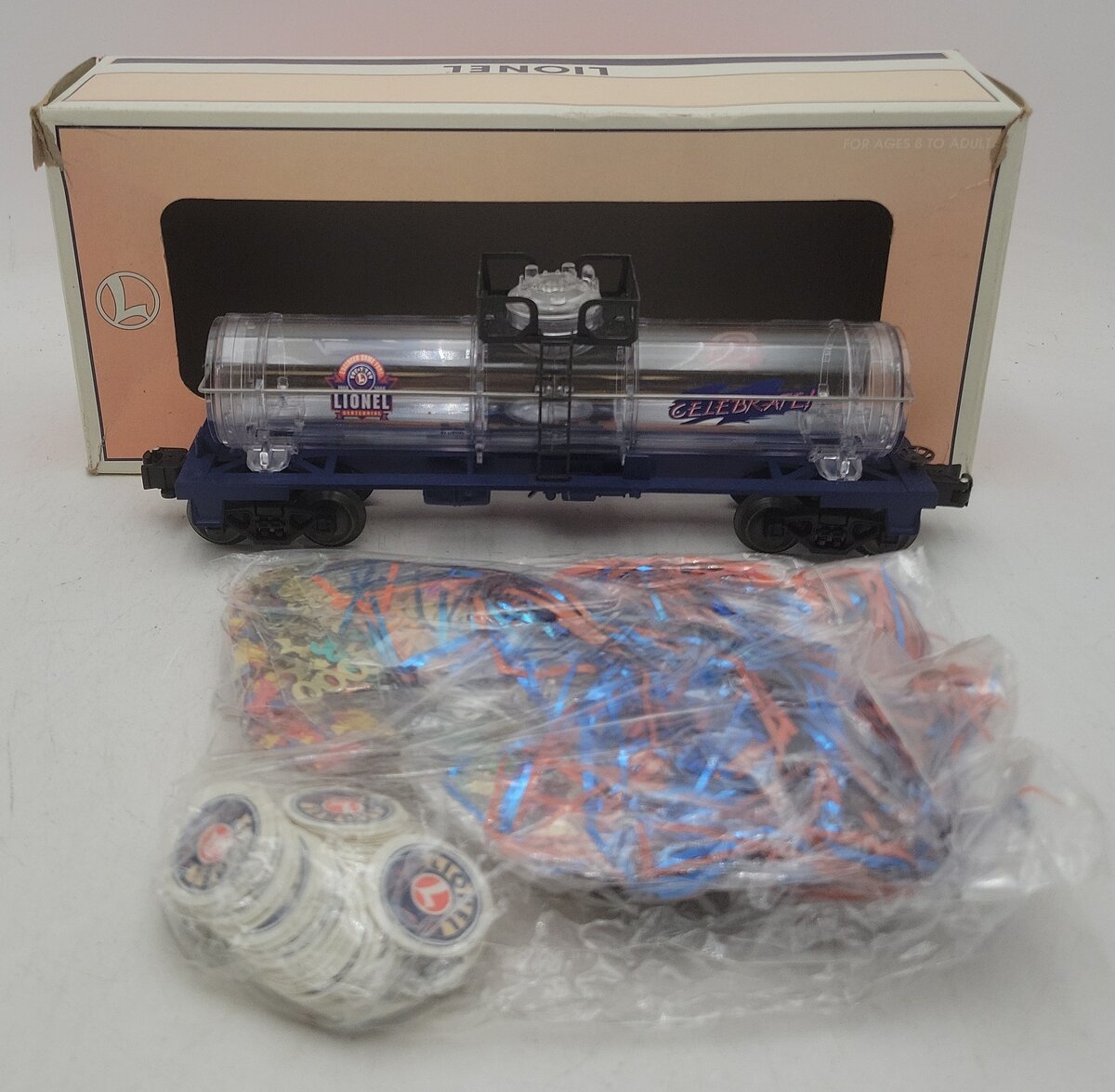 Lionel 6-26115 O Gauge Celebrate Single Dome Tank Car VG/Box