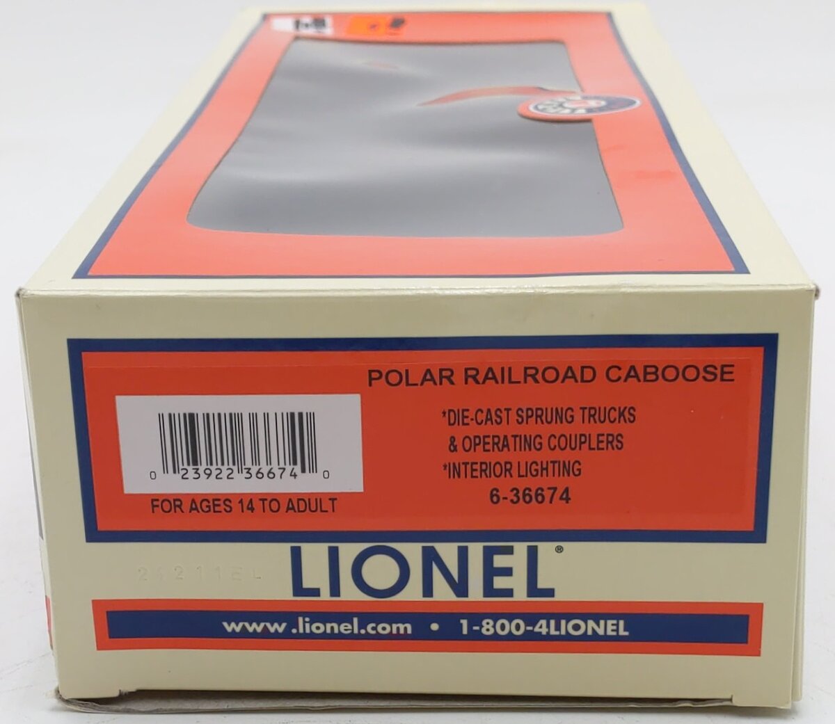 Lionel 6-36674 O Gauge Polar Railroad Caboose LN/Box