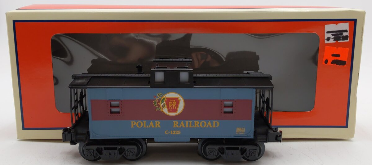 Lionel 6-36674 O Gauge Polar Railroad Caboose LN/Box