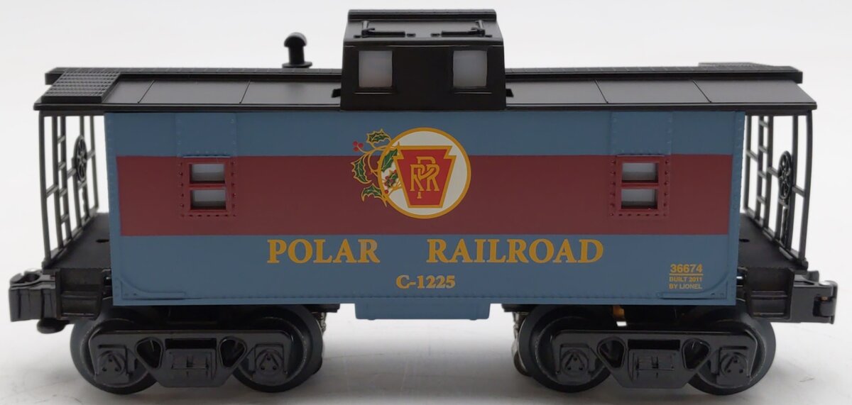 Lionel 6-36674 O Gauge Polar Railroad Caboose LN/Box