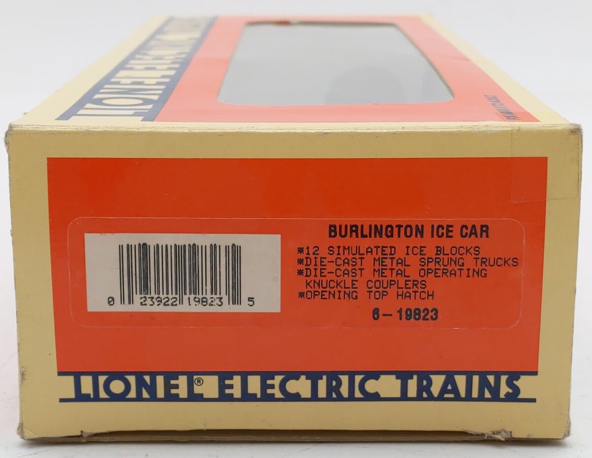 Lionel 6-19823 O Gauge Burlington Operating Ice Car EX/Box