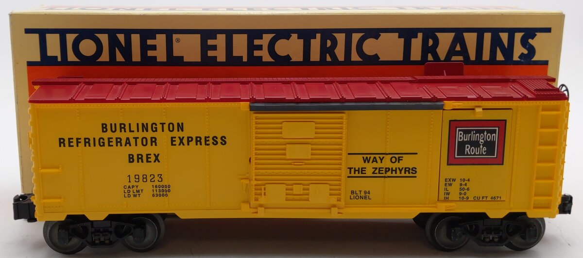 Lionel 6-19823 O Gauge Burlington Operating Ice Car EX/Box