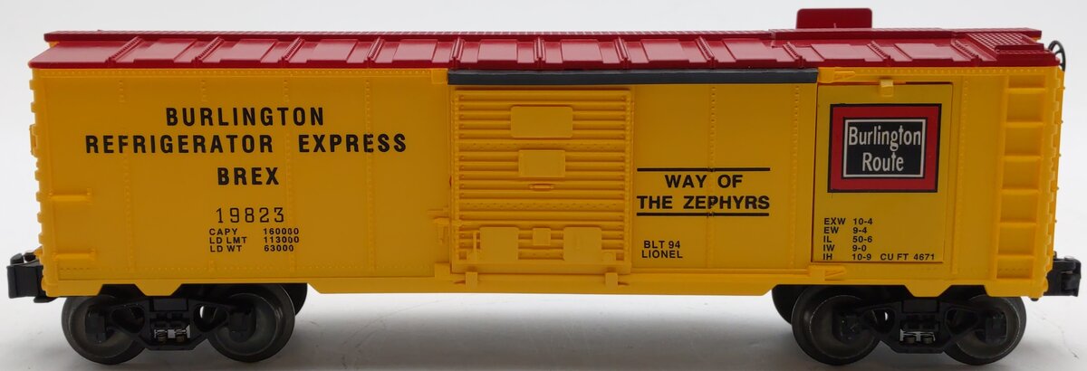 Lionel 6-19823 O Gauge Burlington Operating Ice Car EX/Box