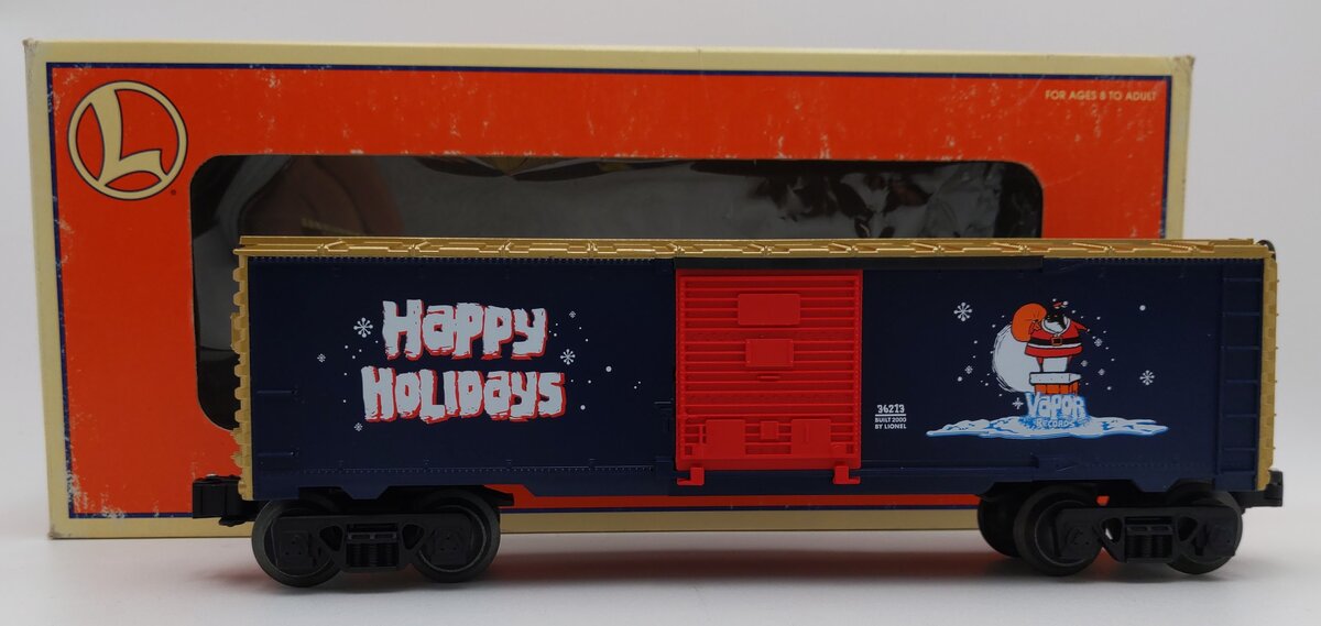 Lionel 6-36213 O Gauge Vapor Records Christmas Box Car EX/Box