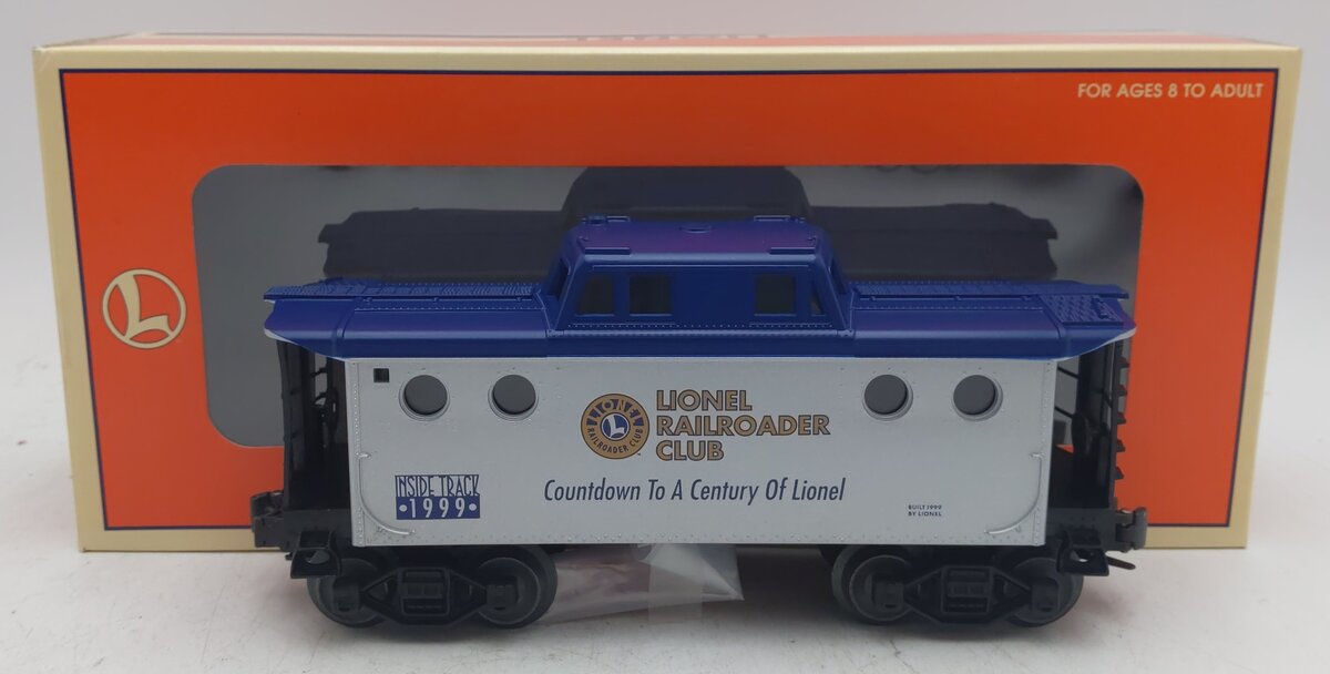 Lionel 6-19774 O Gauge Railroader Club Inside Track Porthole Caboose #1999 EX/Box
