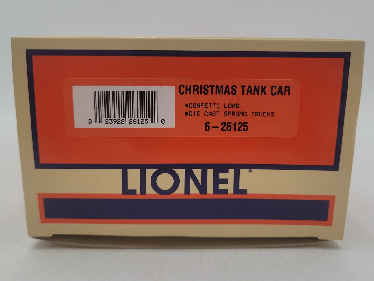 Lionel 6-26125 Christmas Tank Car LN/Box