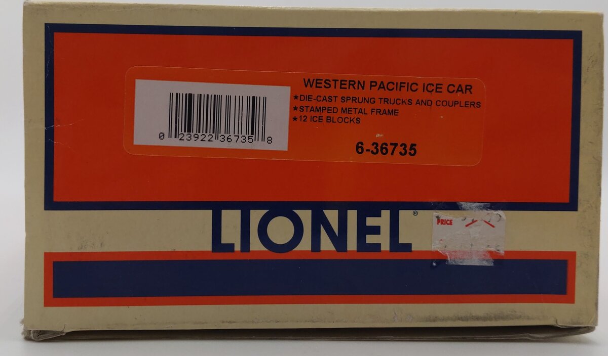 Lionel 6-36735 O Gauge Western Pacific Operating Ice Car #7045 EX/Box