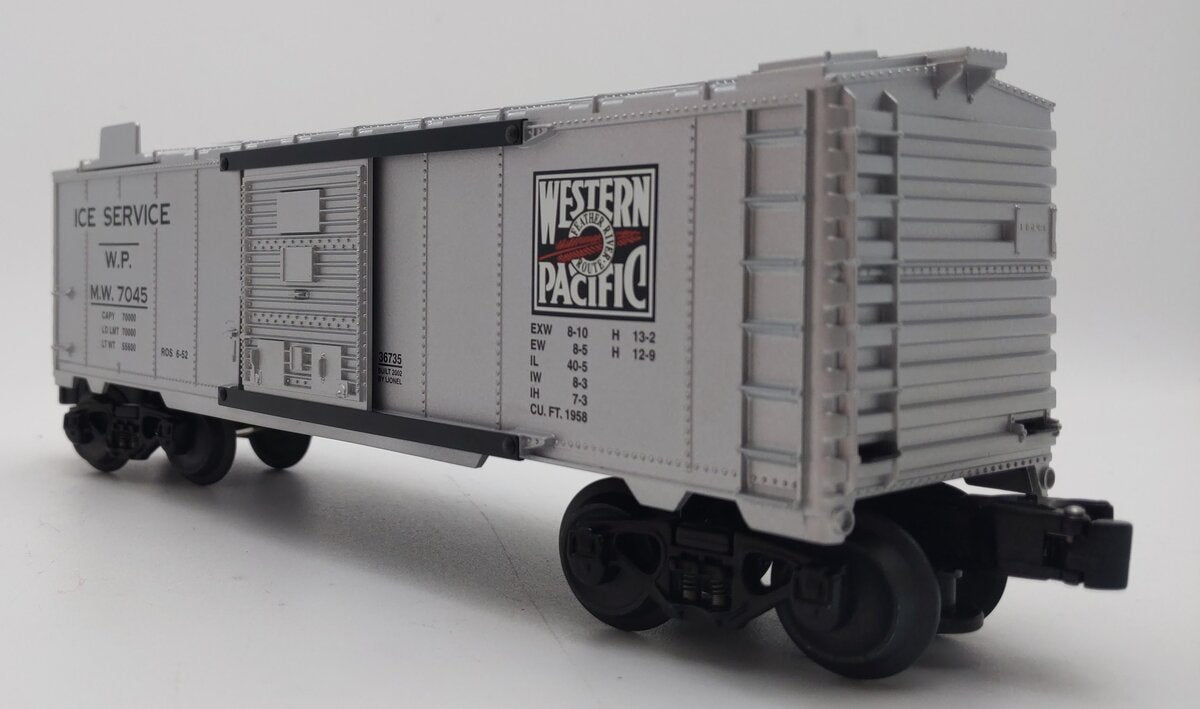 Lionel 6-36735 O Gauge Western Pacific Operating Ice Car #7045 EX/Box