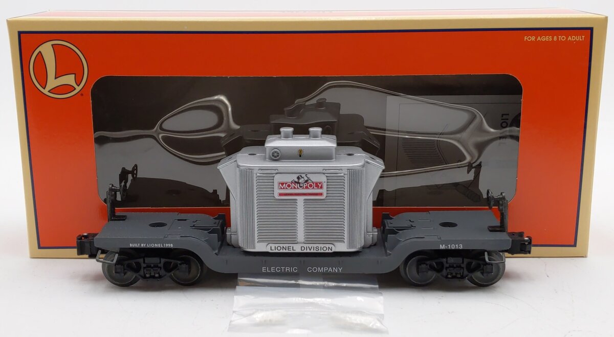 Lionel 6-52159 O Gauge Monopoly Electric Company Transformer Flatcar #M-1013 EX/Box