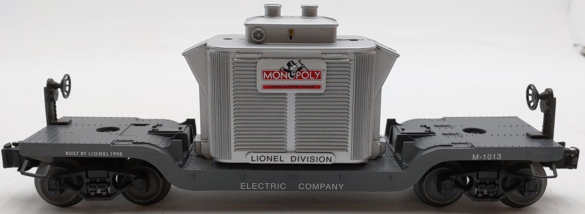 Lionel 6-52159 O Gauge Monopoly Electric Company Transformer Flatcar #M-1013 EX/Box
