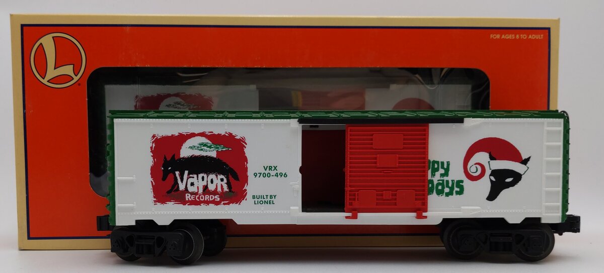 Lionel 6-26208 O Gauge Vapor Records Boxcar #9700-496 LN/Box