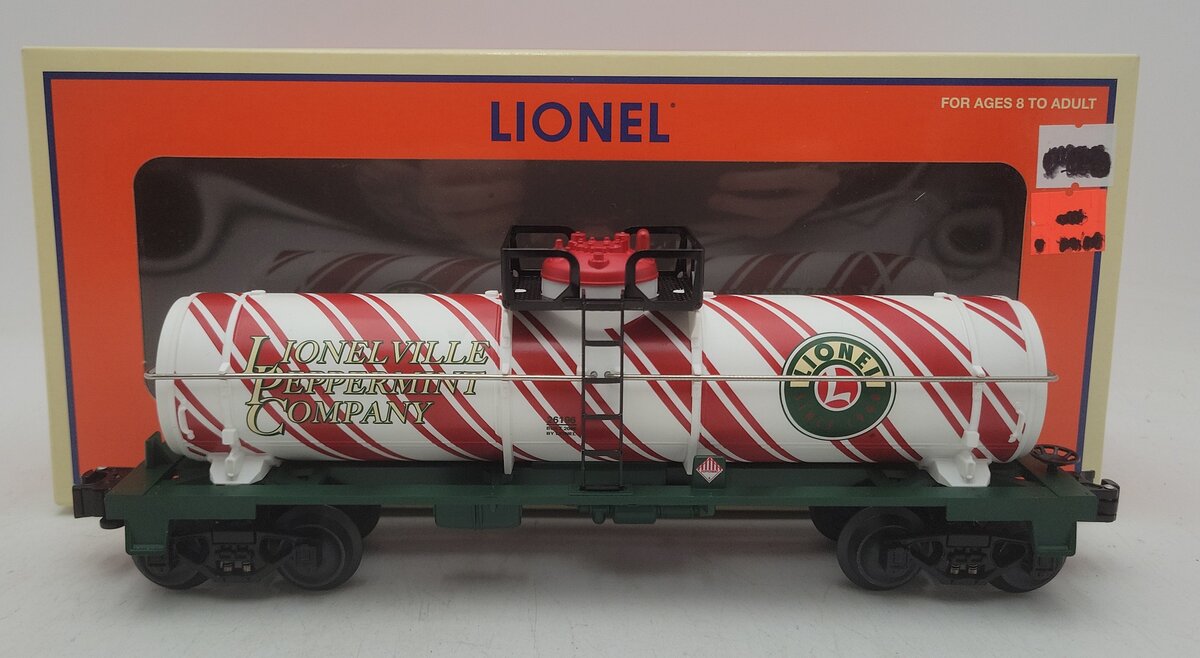Lionel 6-26196 O Gauge Candy Cane Single Dome Tank Car #26196 LN/Box