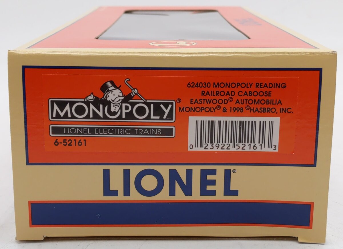 Lionel 6-52161 O Gauge Monopoly Reading Railroad Caboose EX/Box