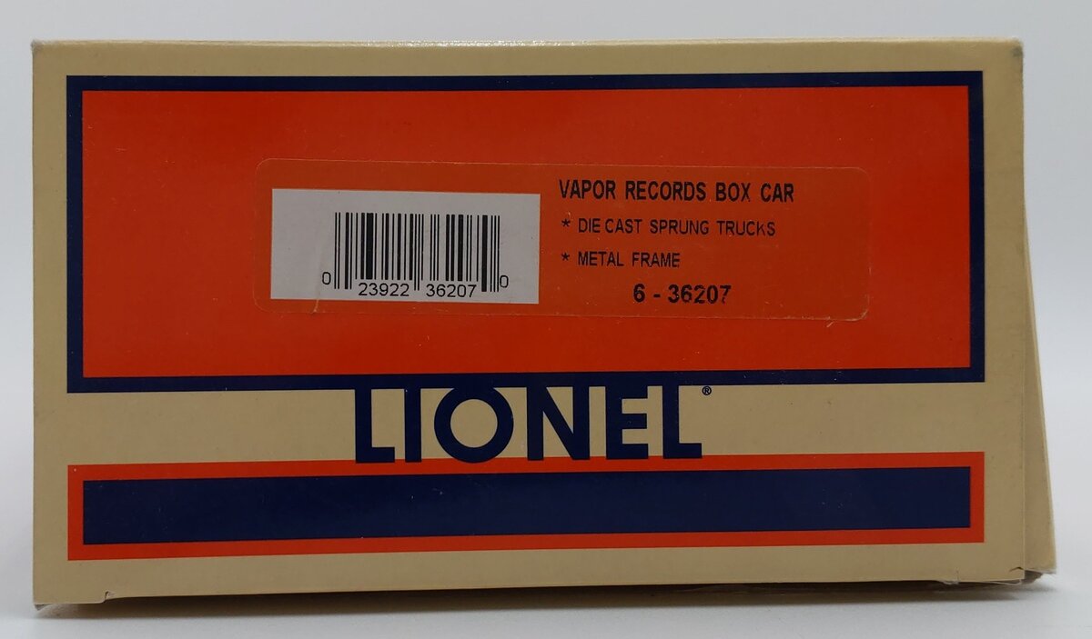 Lionel 6-36207 O Gauge Vapor Records Christmas Boxcar LN/Box