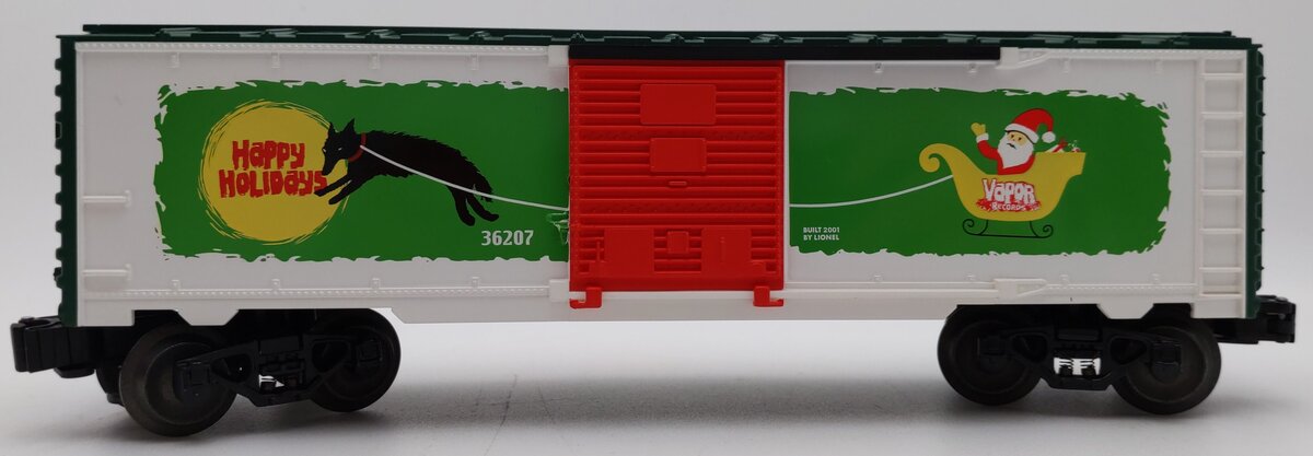 Lionel 6-36207 O Gauge Vapor Records Christmas Boxcar LN/Box