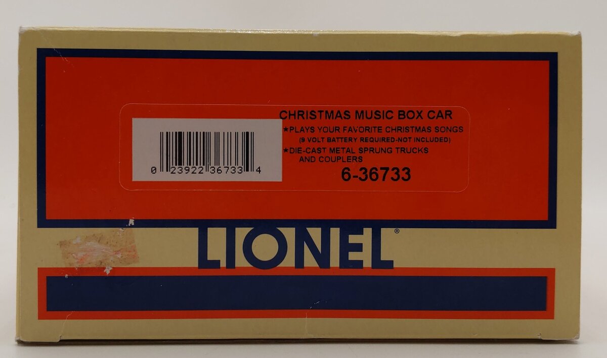 Lionel 6-36733 O Sounds of the Season Christmas Music Boxcar LN/Box