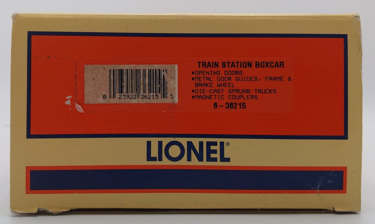Lionel 6-36215 O Gauge Train Station 25th Anniversary Boxcar LN/Box